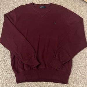 Large Red / Maroon Polo Ralph Lauren Crewneck Sweater